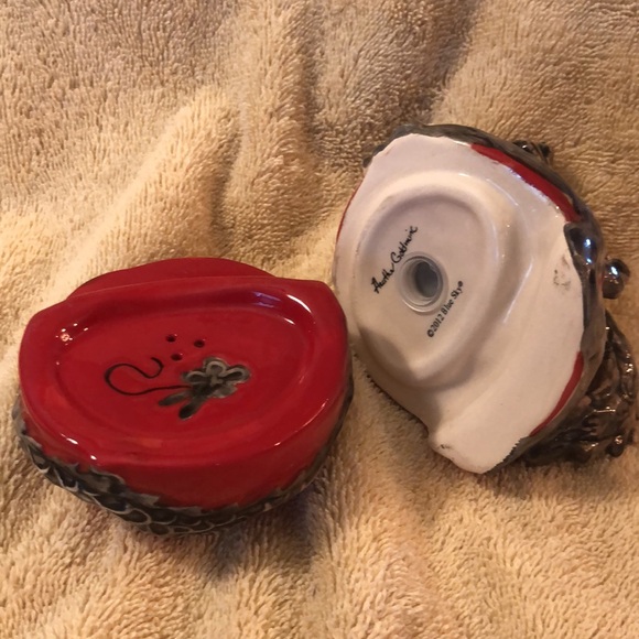 Blue Sky Clayworks Heather Goldminc 2012 Dragon/Vine Salt & Pepper 5”x5” - Picture 6 of 9